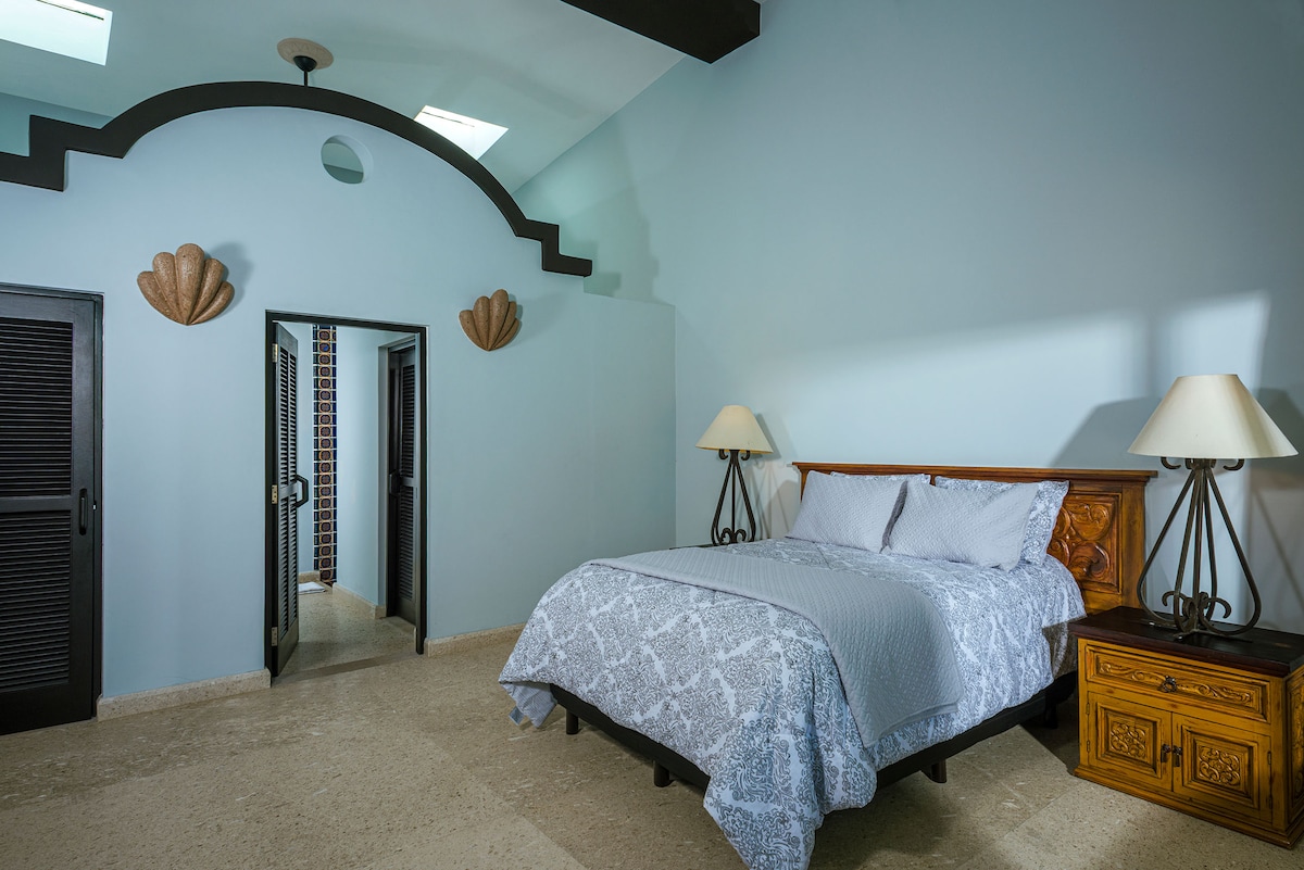 Bedroom at Villa Tortuga in Punta Bella, Los Cabos.