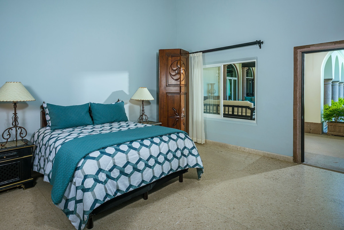 Bedroom at Villa Tortuga in Punta Bella, Los Cabos.