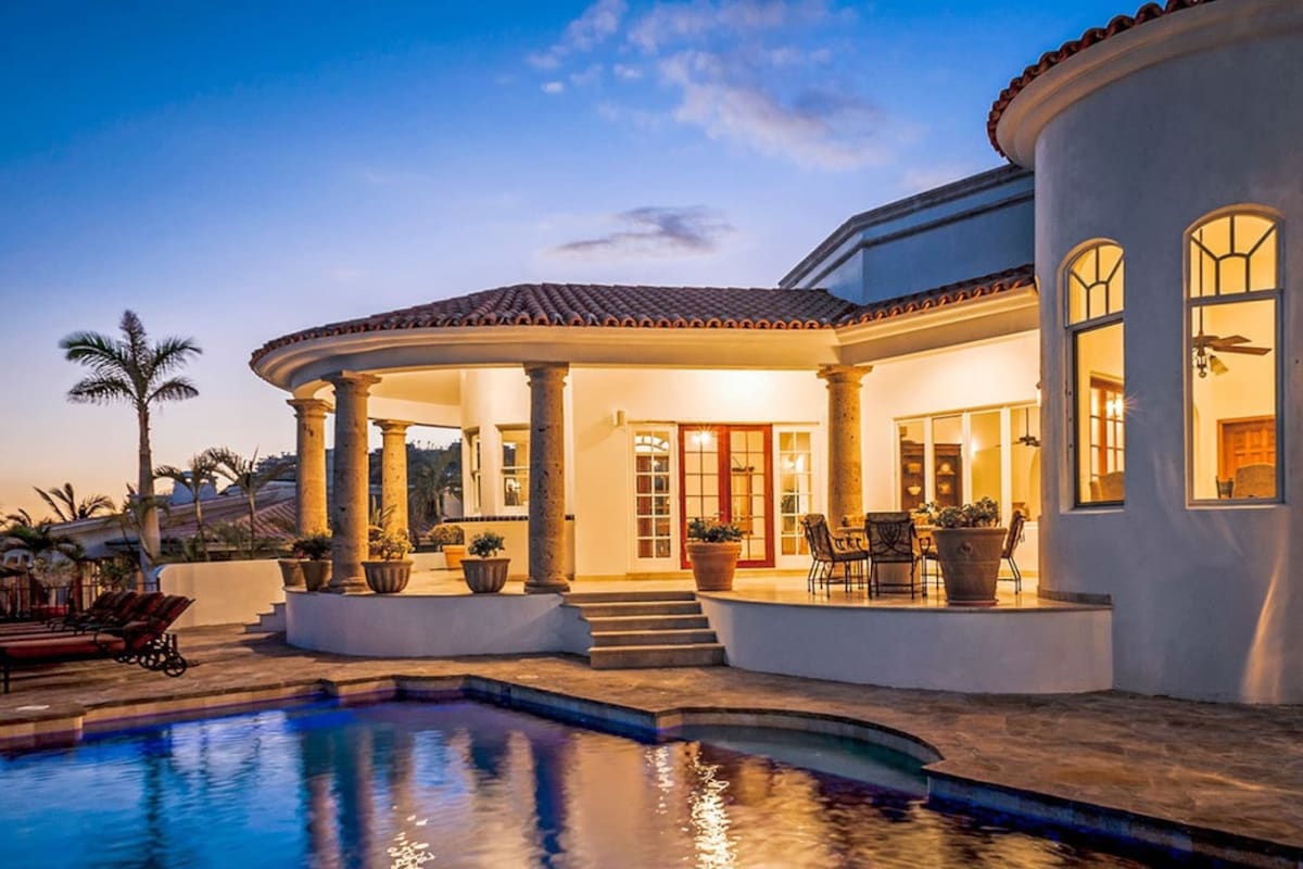 Outdoor living at sunset
