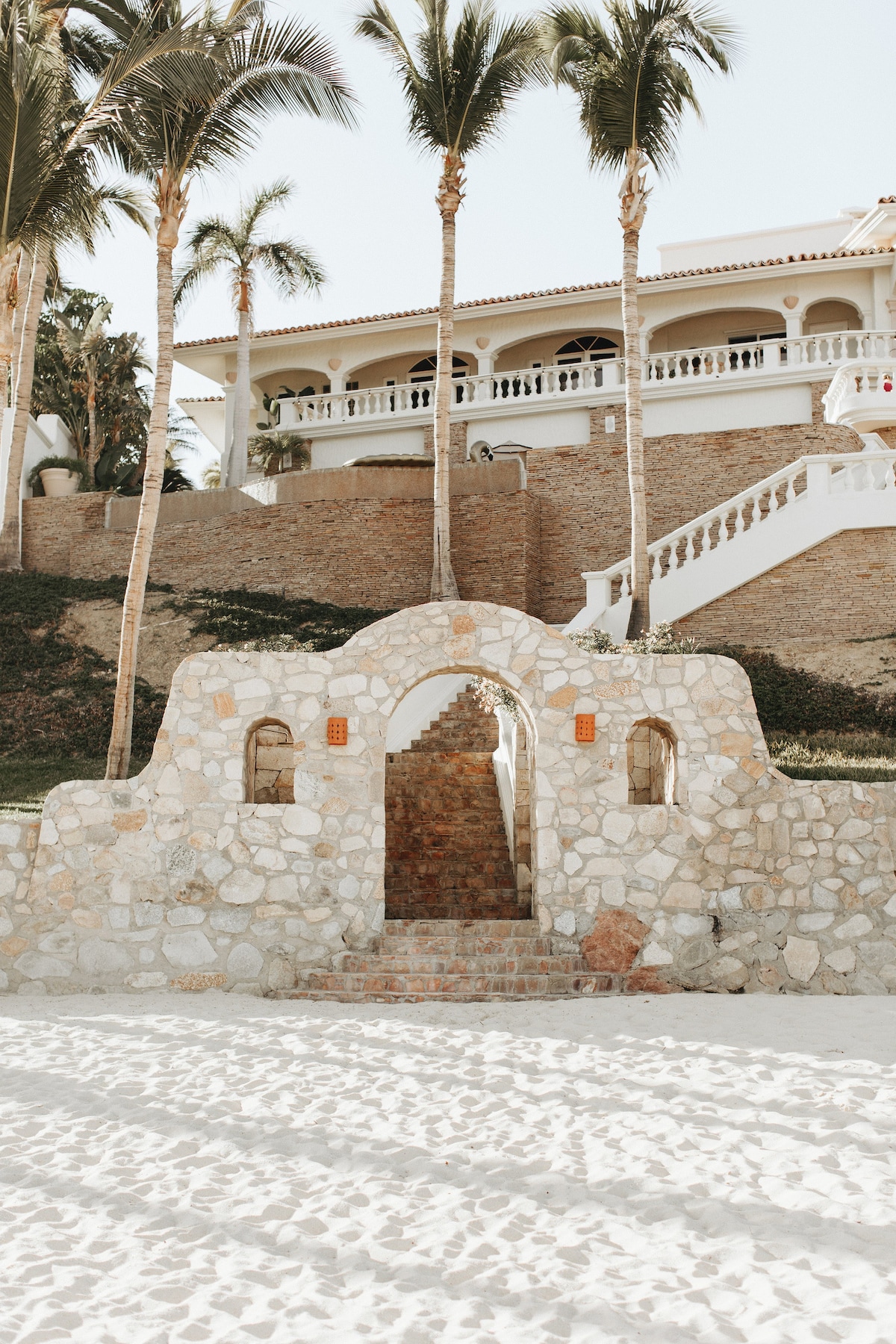 The famous Casa Mariposa Arch entry to the beach