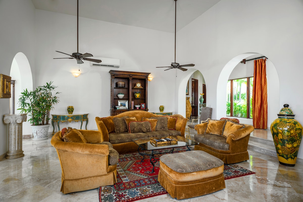 Living Room and media Room.